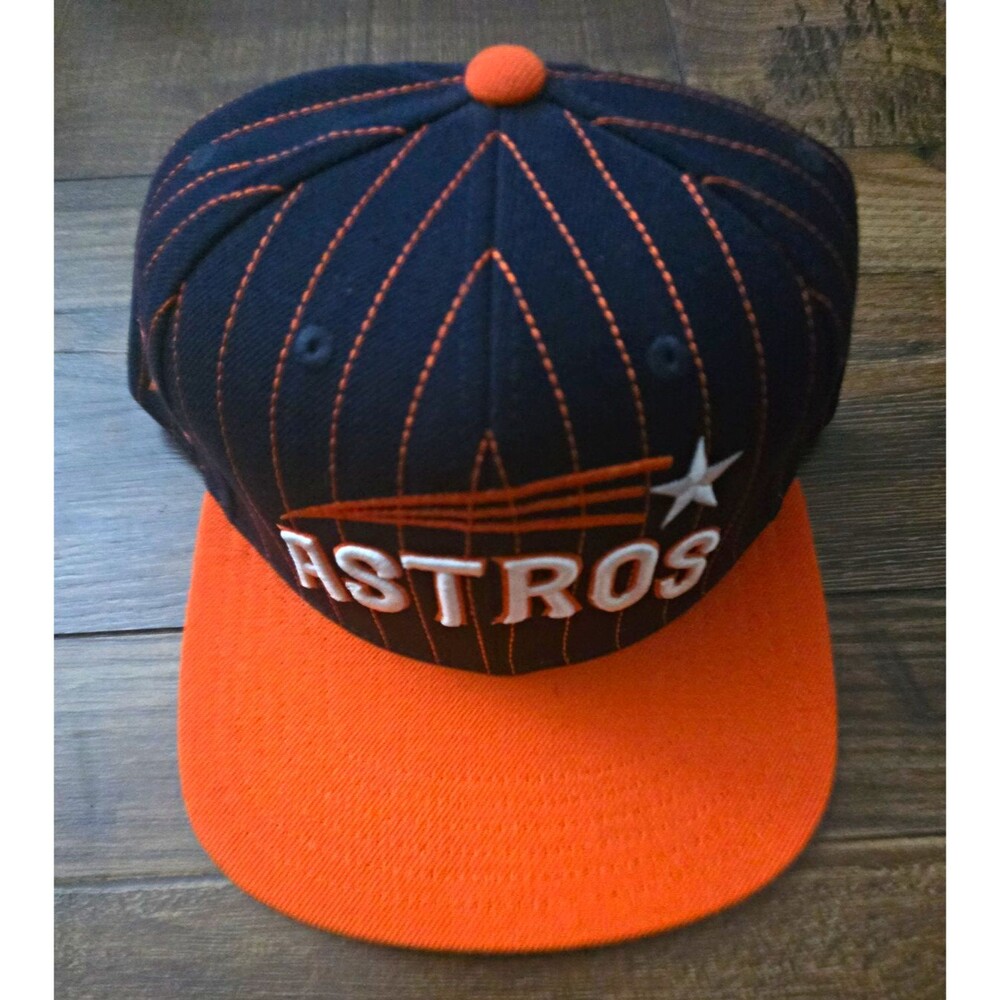 American Needle Houston Astros MLB Baseball Cap Hat Black Orange Green